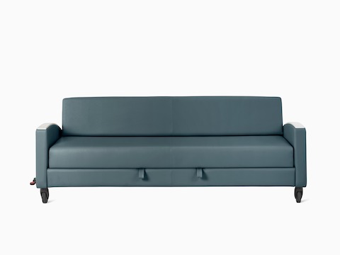 Gemma Double Sleep Sofa with central brake and steer and curved armrests.