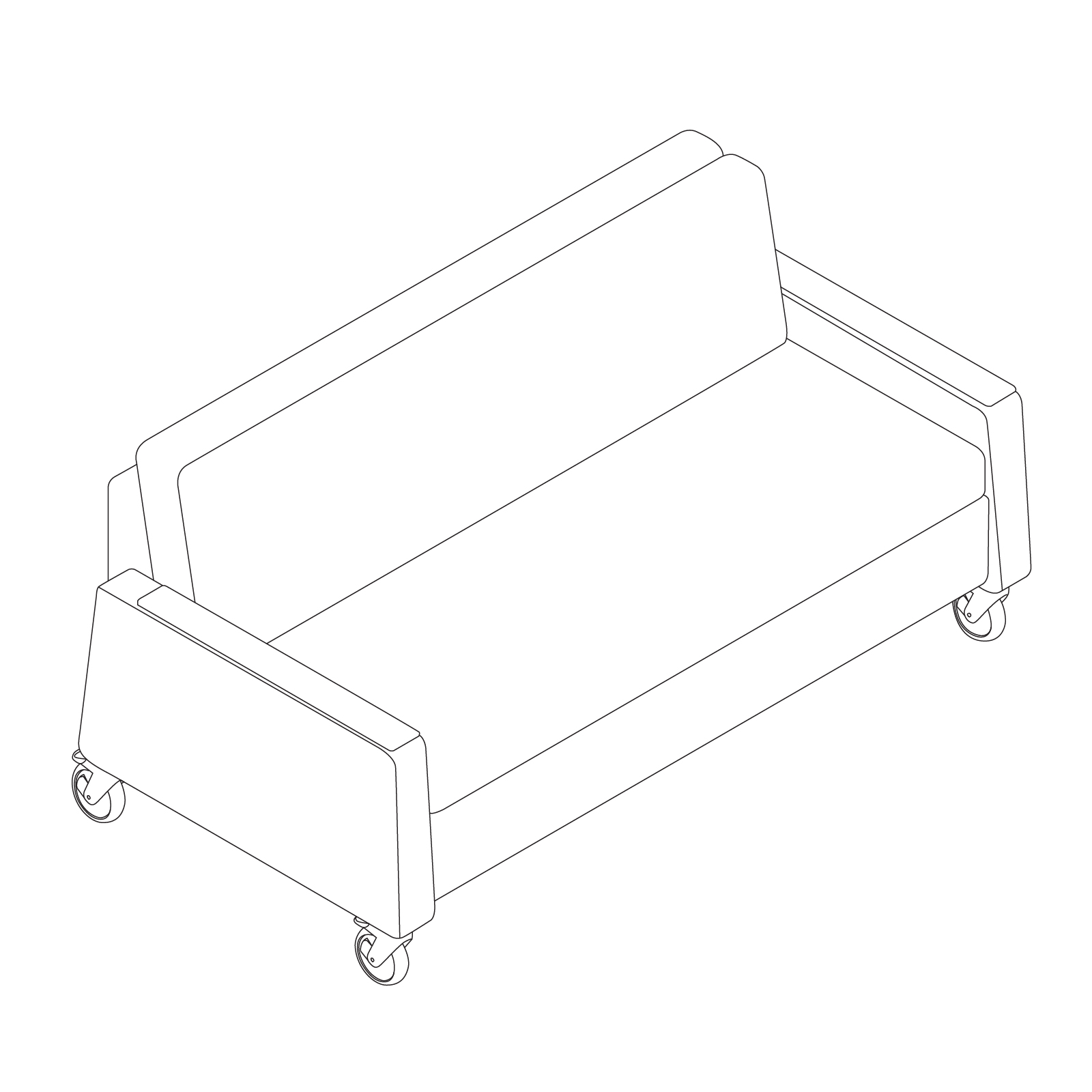 A line drawing - Gemma Flop Sofa