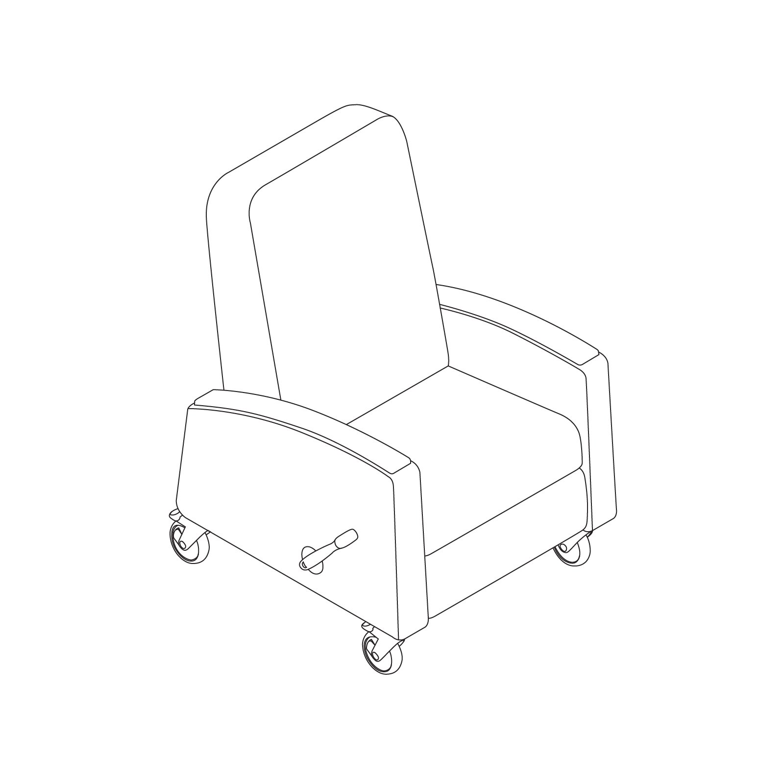A line drawing - Gemma Recliner–Standard