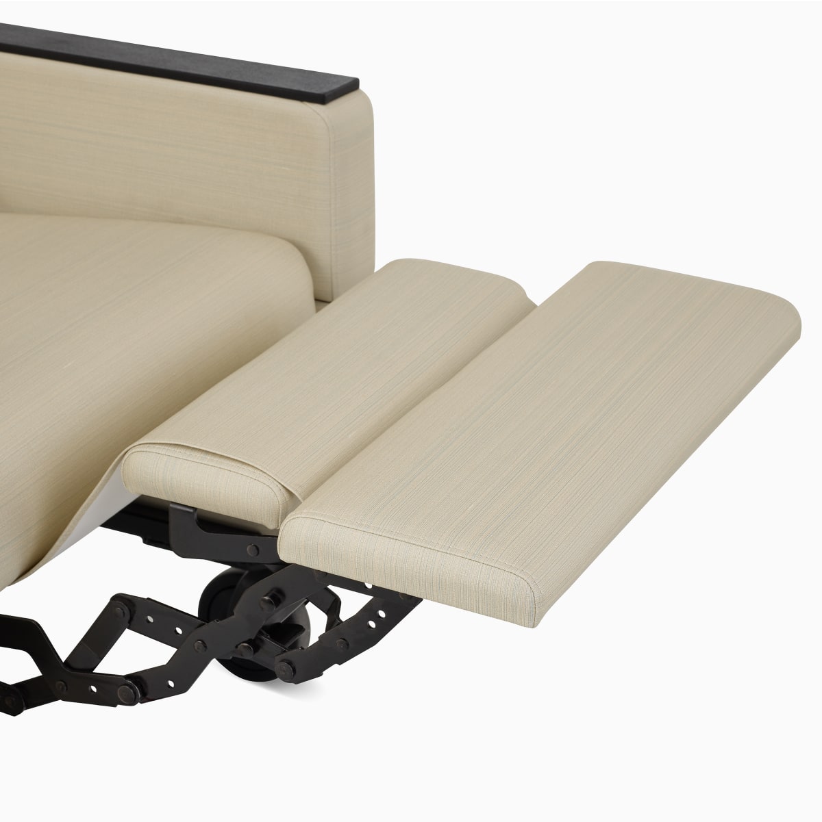 Detailed view of Gemma Recliner footrest.