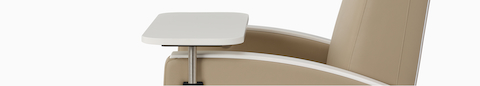 Gemma Recliner, standard recliner with adjustable tray table.