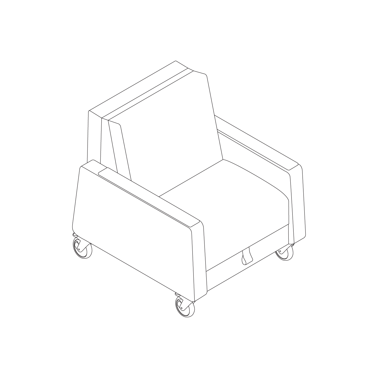 A line drawing - Gemma Sleep Chair
