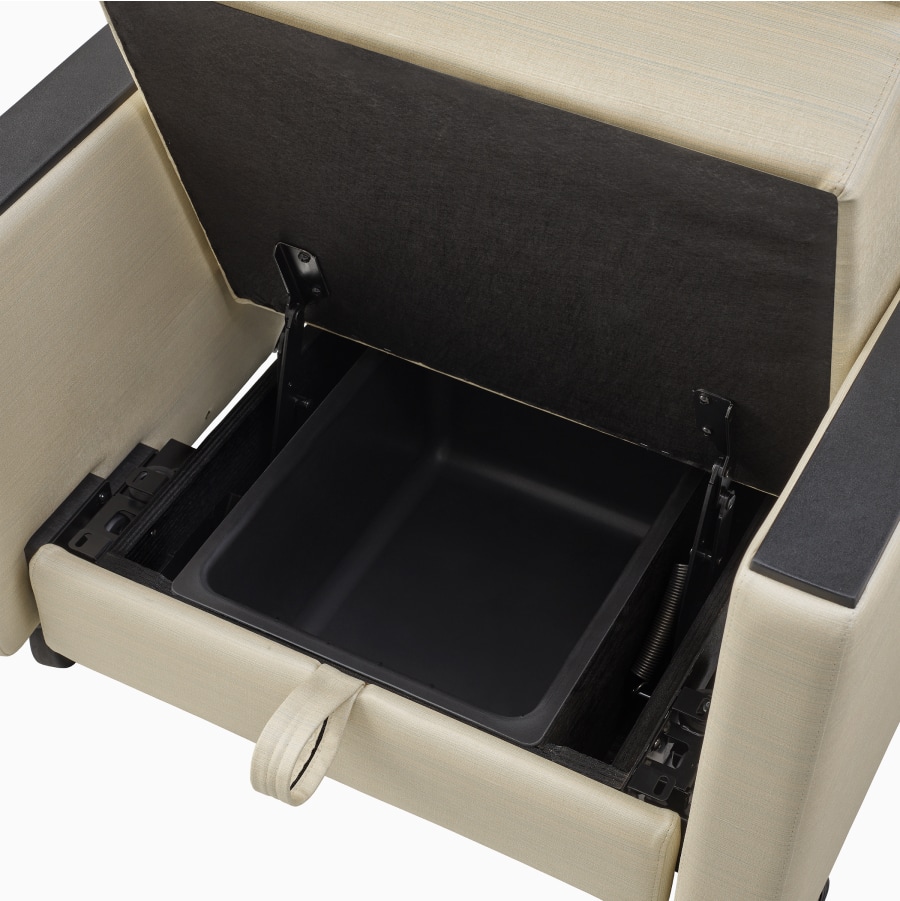 Under-seat storage.