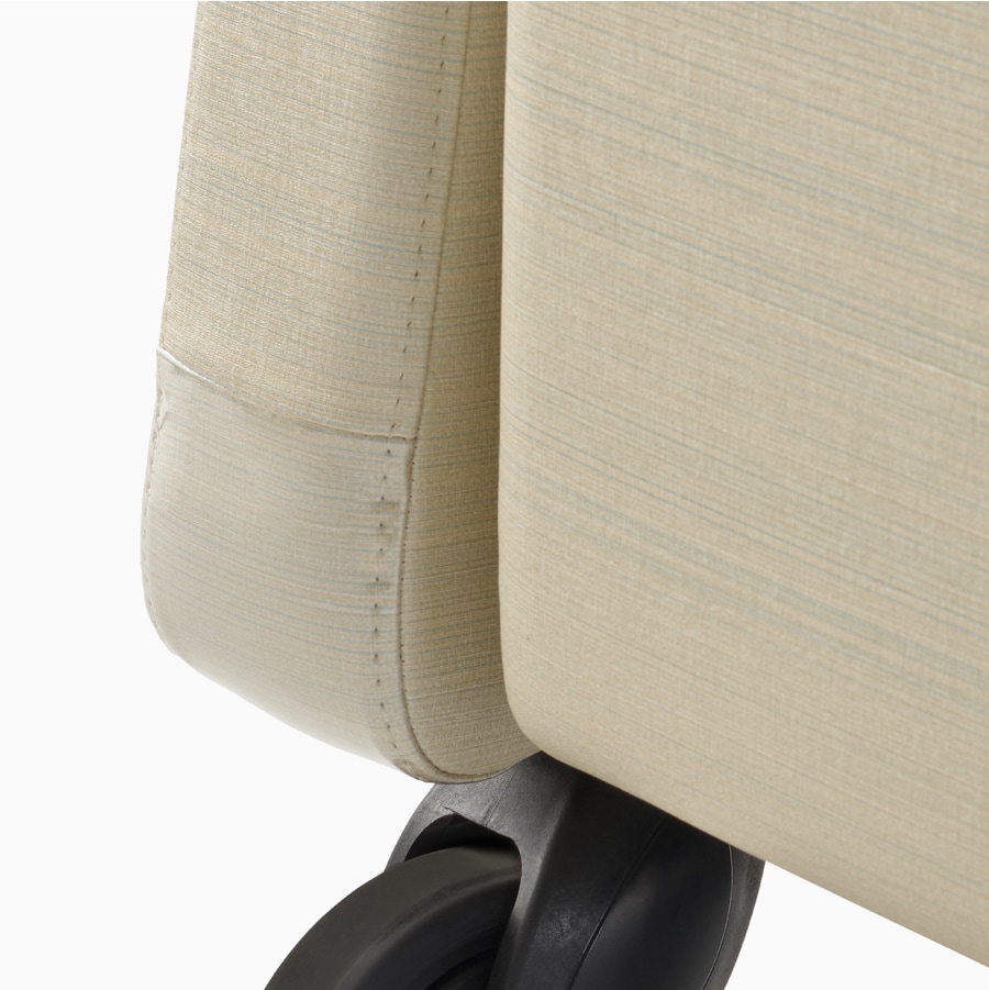 Detail of wall-saver edging on Gemma Sleep Chair.