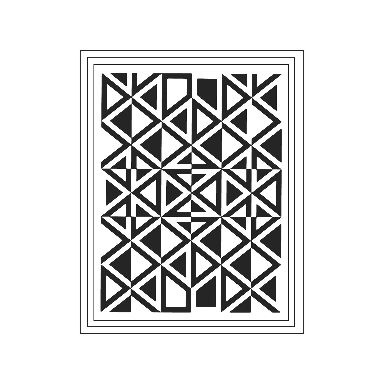 A line drawing - Girard Environmental Enrichment Poster–Geometric C
