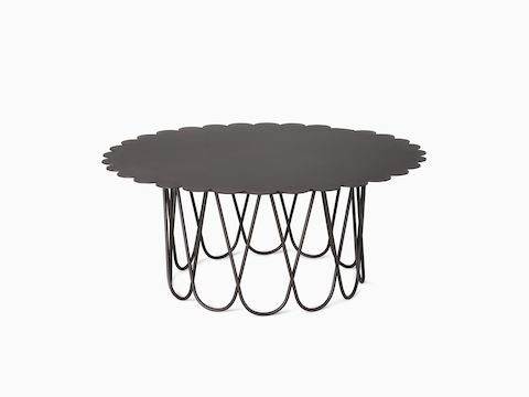 A large black Girard Flower Table on a white background.