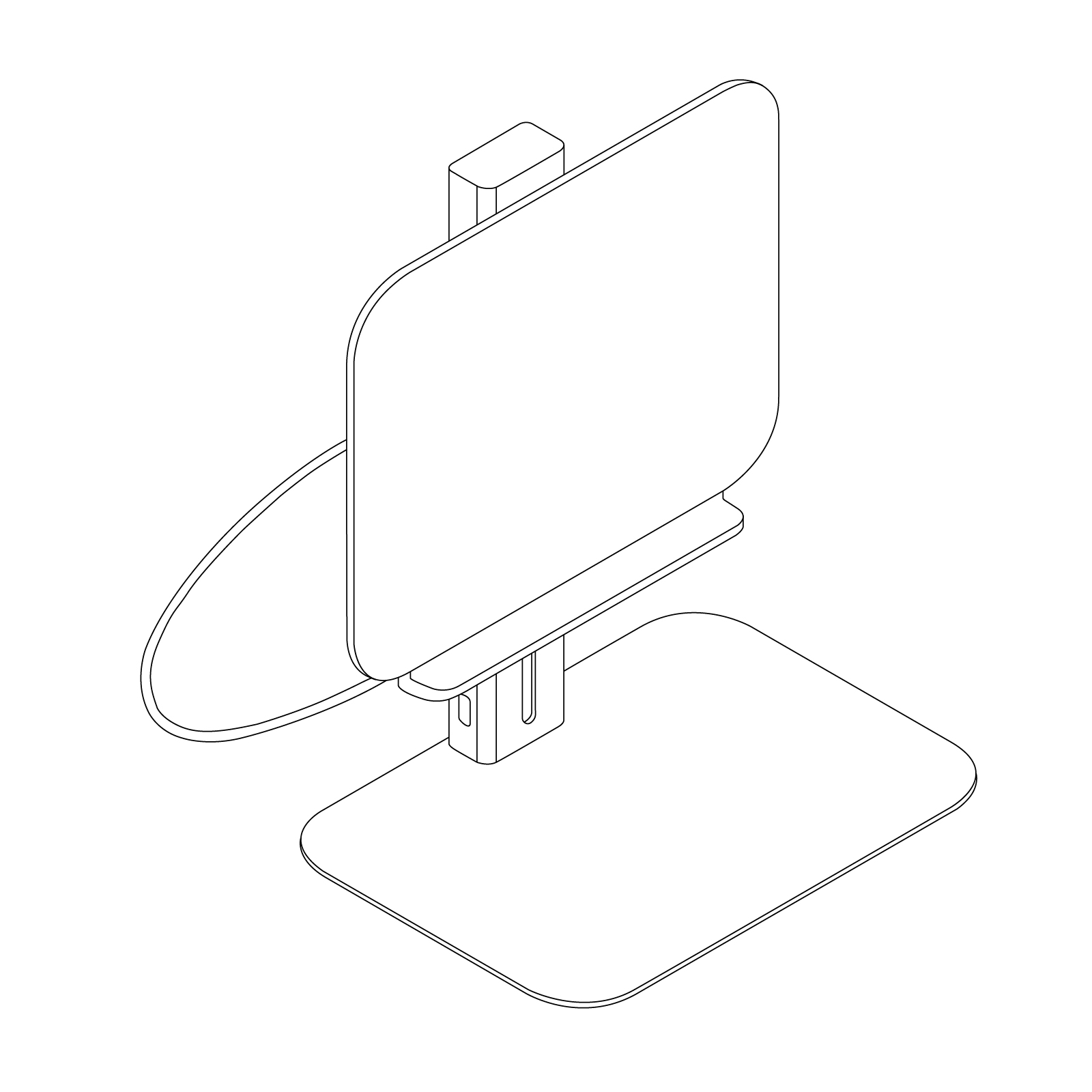 A line drawing - Lana Laptop Stand