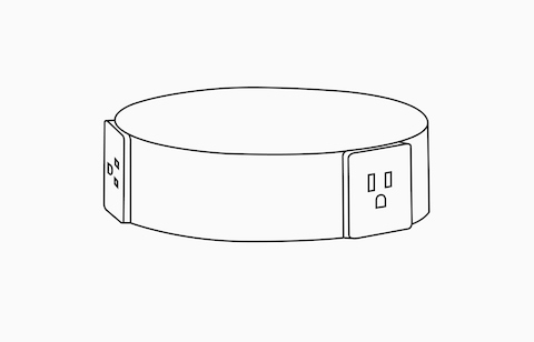 A line drawing of a Logic Reach Electrical Hub.