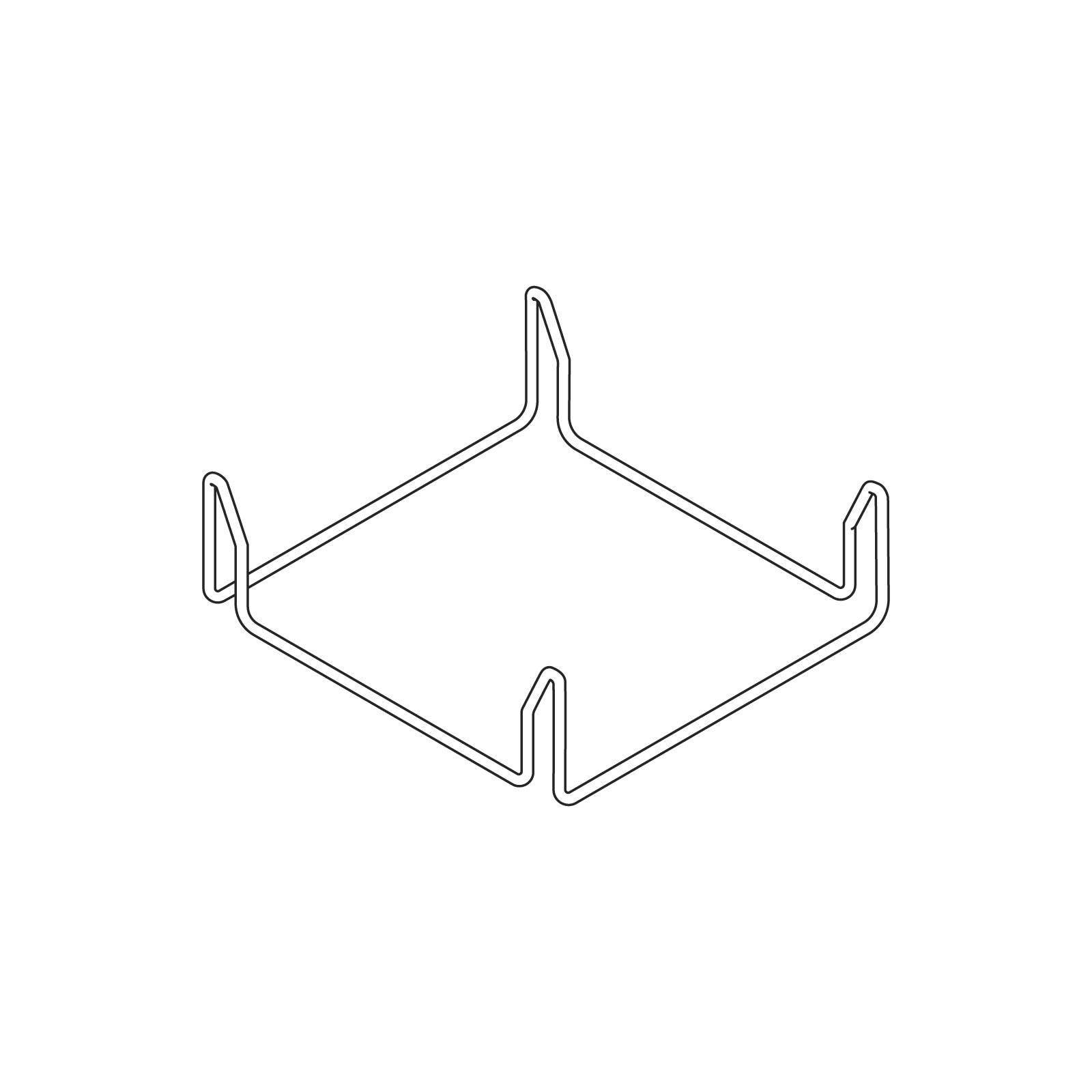 A line drawing - Luva Modular Sofa Group–Ganging Bracket