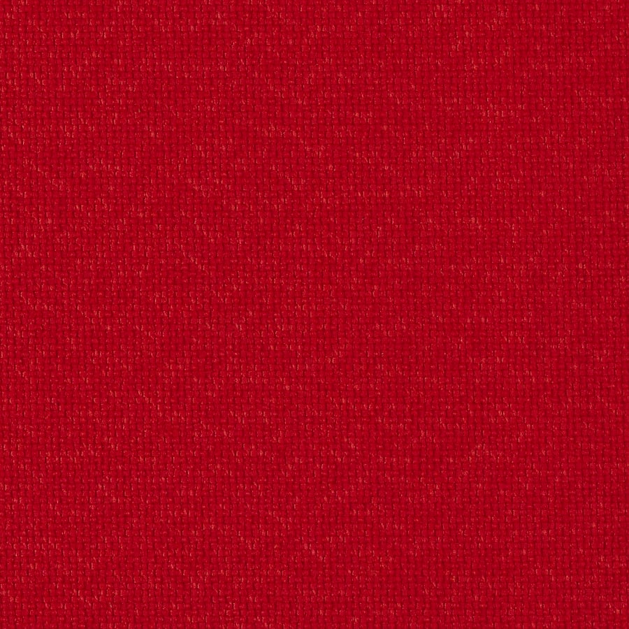 A close up view of a red textile swatch.