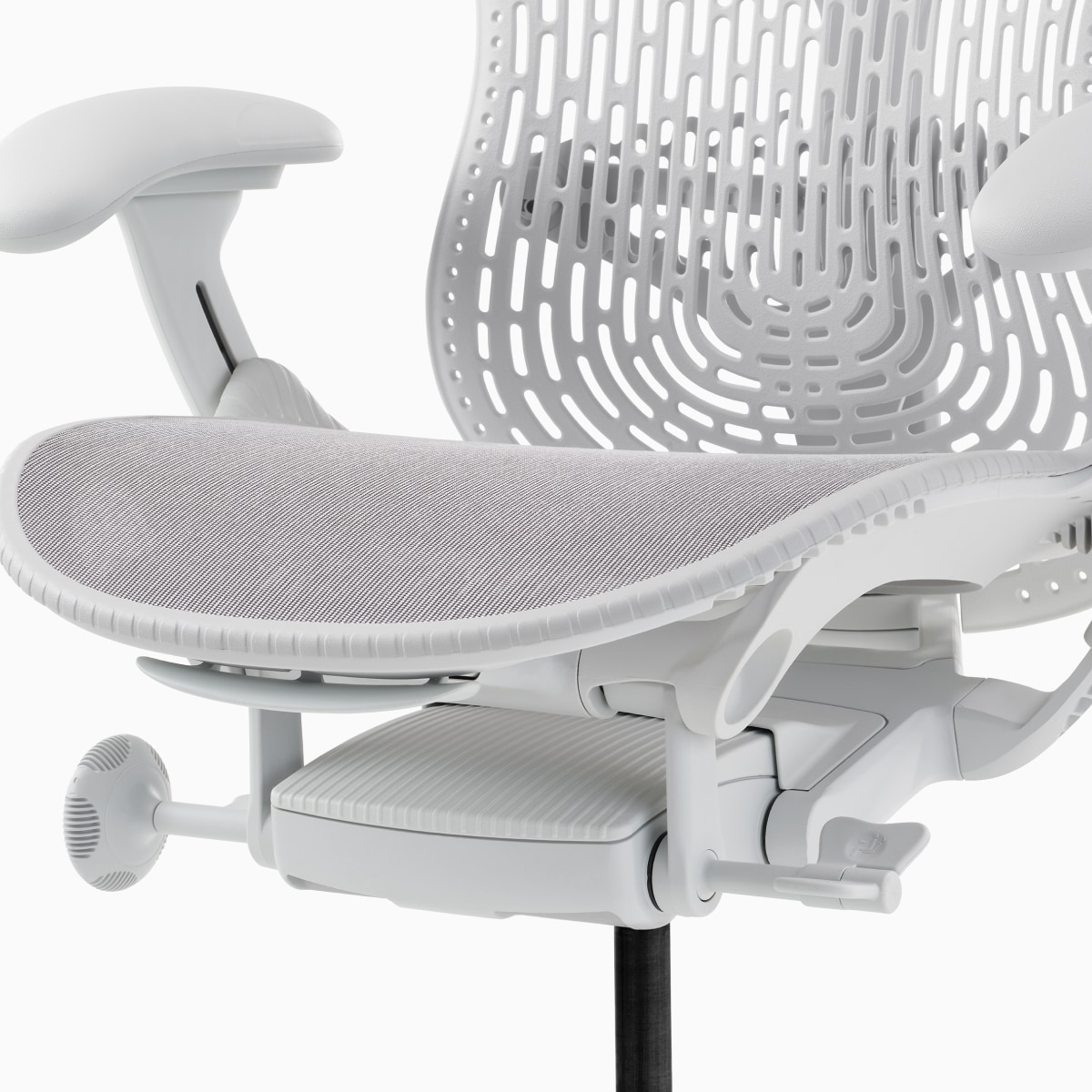 Detail of the Harmonic 2 Tilt of the Mirra 2 Chair in alpine.