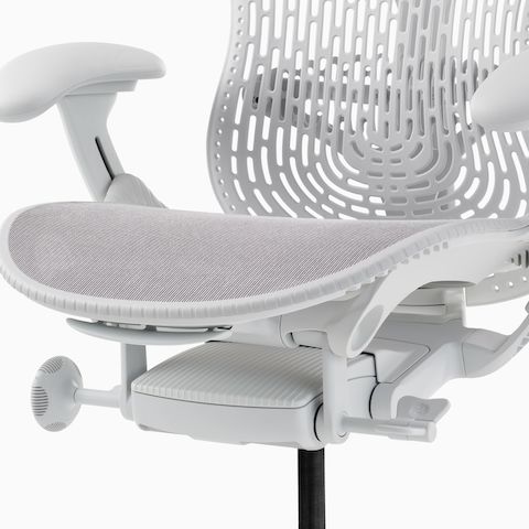 Detail of the Harmonic 2 Tilt of the Mirra 2 Chair in alpine.