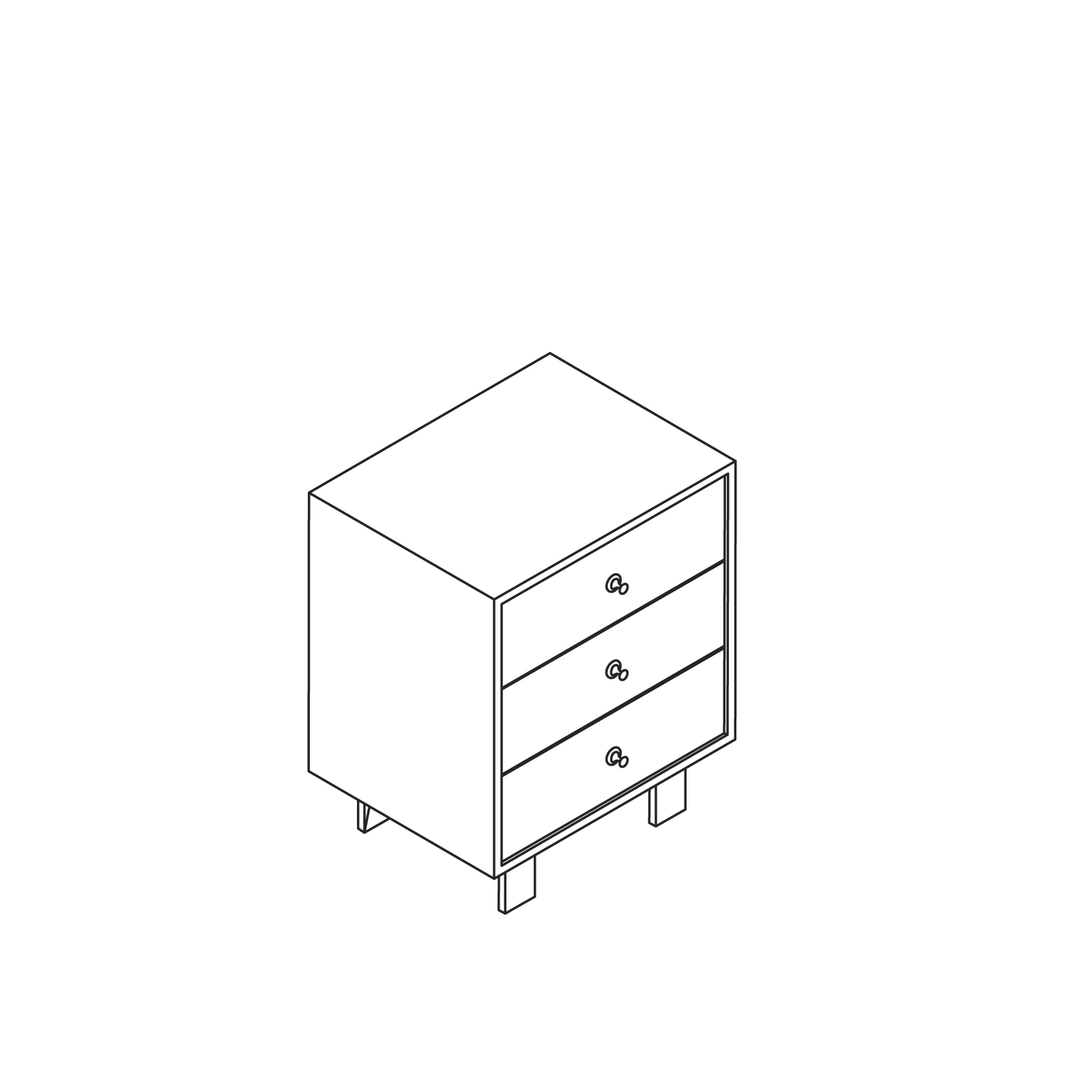 A line drawing - Nelson Basic Cabinet