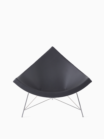 Black Nelson Coconut Lounge Chair.