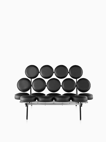 Black Nelson Marshmallow Sofa.