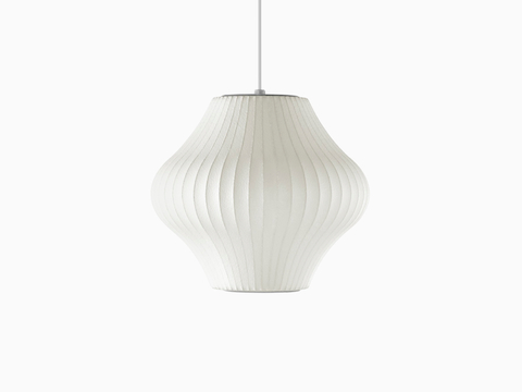 A small Nelson Pear Bubble Pendant lamp.