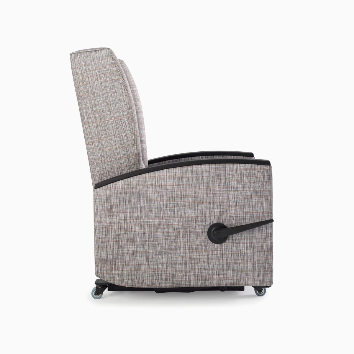 Detail of the wallsaver edge on a Nemschoff Culla Reclining Glider.