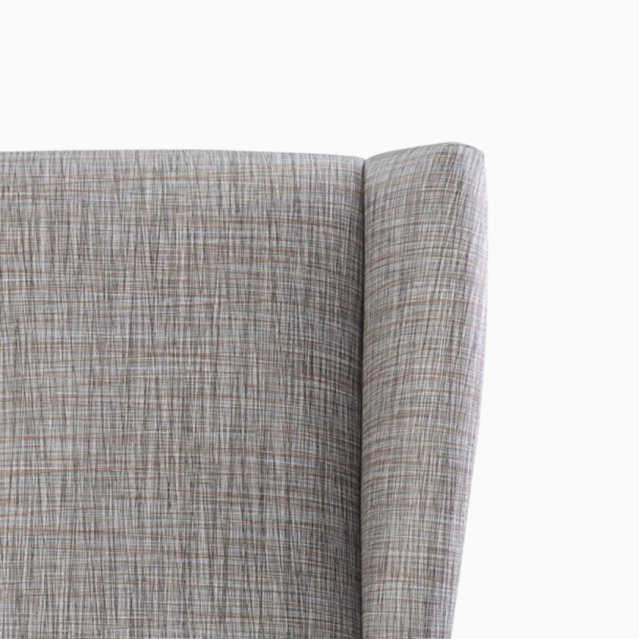 Detail of the removable covers on a Nemschoff Culla Reclining Glider.