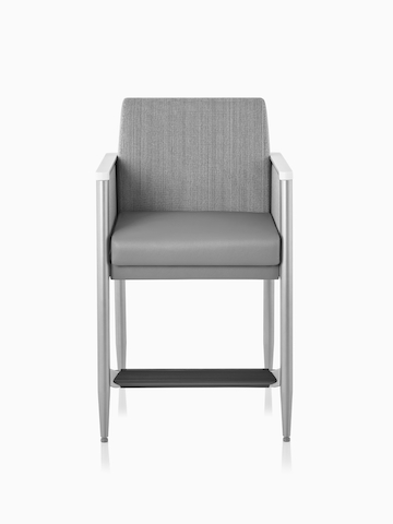 Palisade Easy Access Chair in gray fabric.