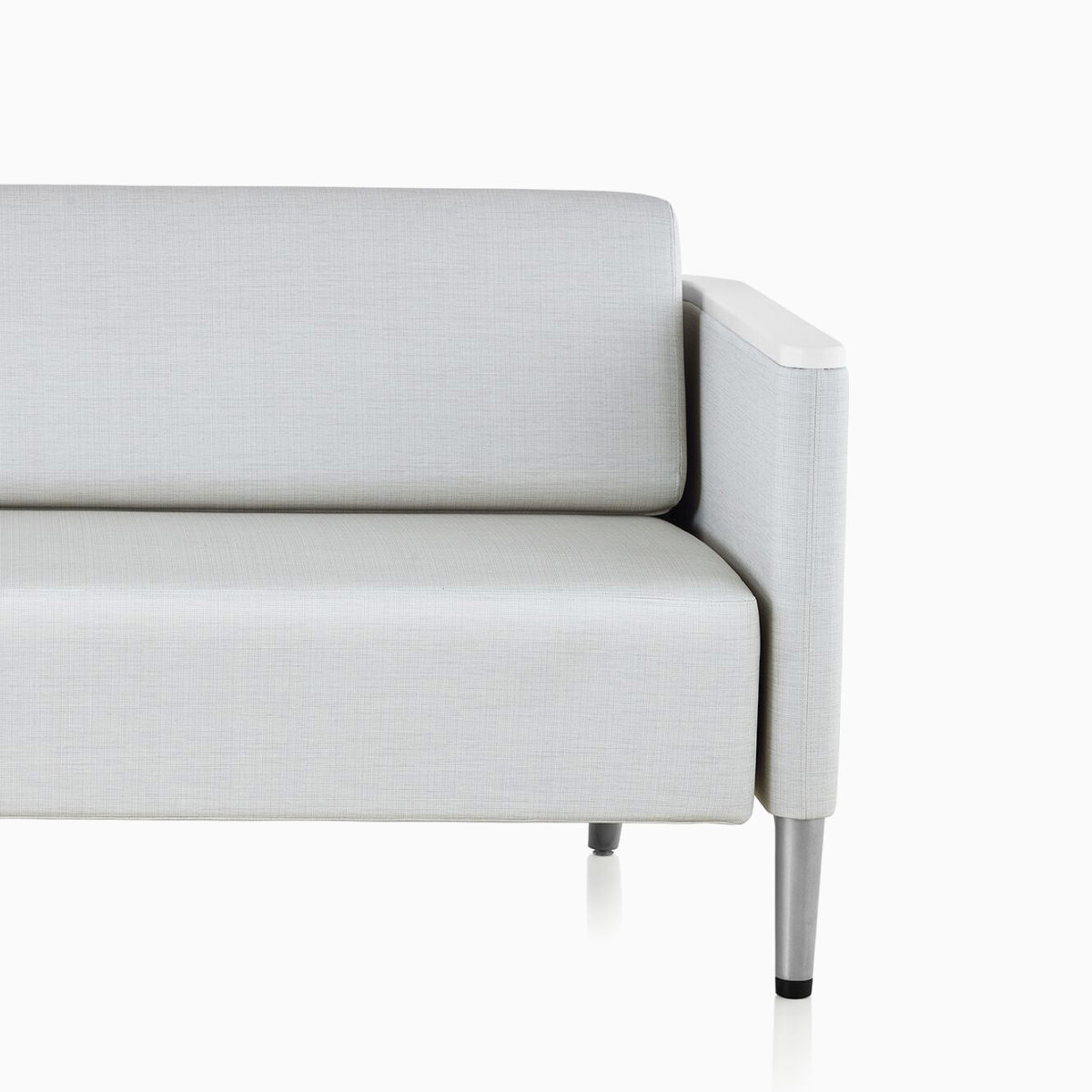 Detail of the spring seat construction on a Nemschoff Palisade Flop Sofa.