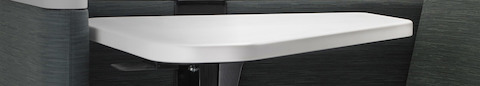 Detail of the height-adjustable surface on a Nemschoff Palisade Flop Sofa.