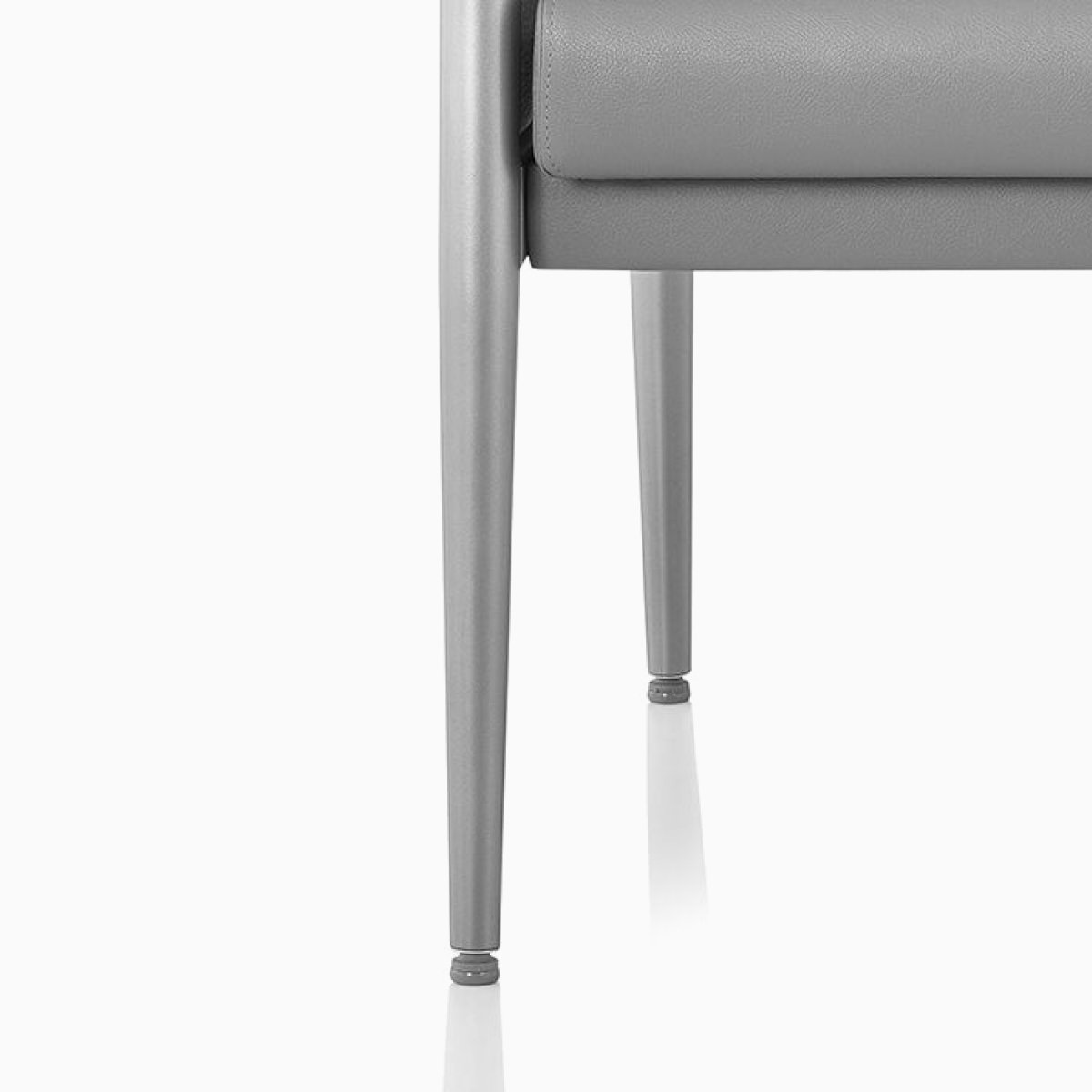 Nemschoff Palisade Multiple Seating cropped to show the glides on the bottom of the leg.