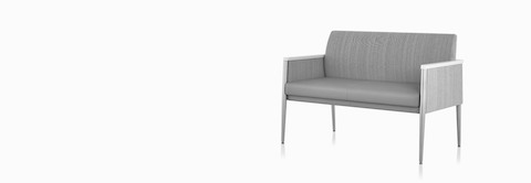 Front three-quarter view of gray Palisade Plus Seating.