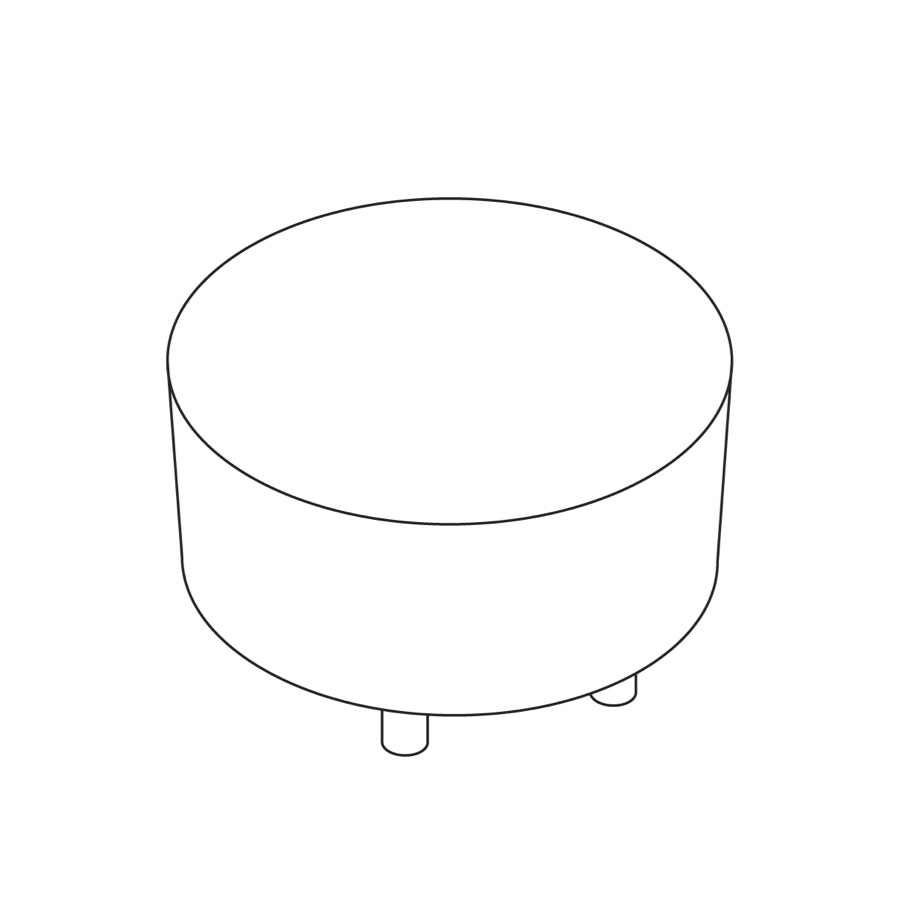 A line drawing - Nemschoff Steps Ottoman