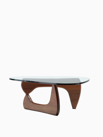 A glass-top Noguchi Table.