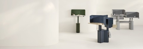 Green, blue and grey OE1 Micro Packs in single, 3-pack and 4-pack configurations.