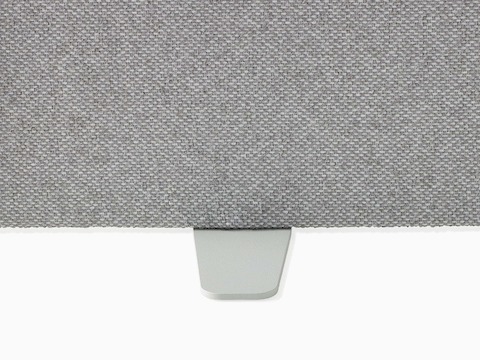 Close up image of a grey OE1 Movable Screen base, viewed from the front.