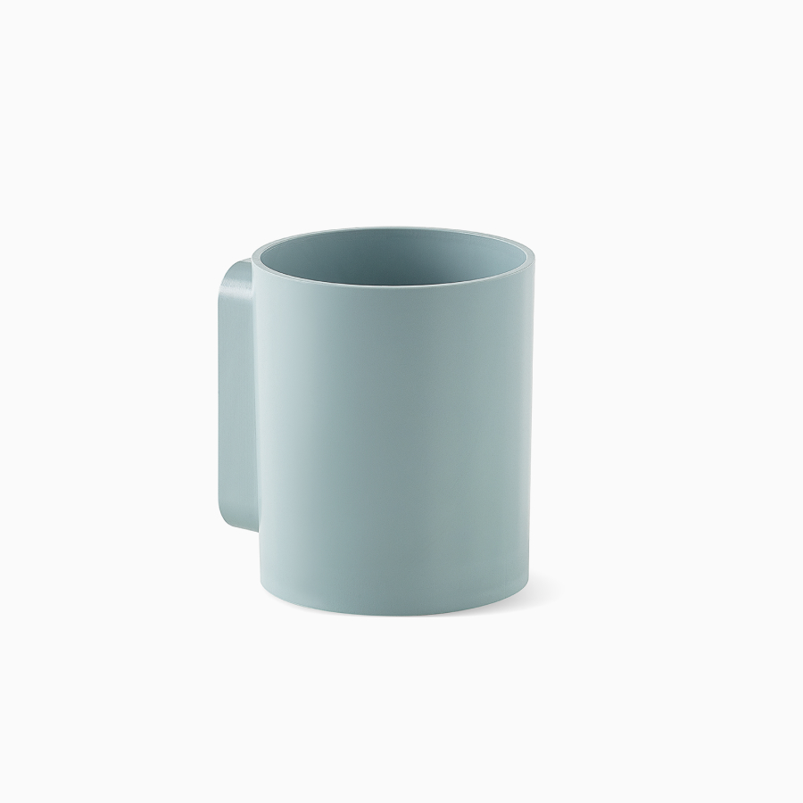 A light blue OE1 Marker Cup, viewed from an angle.