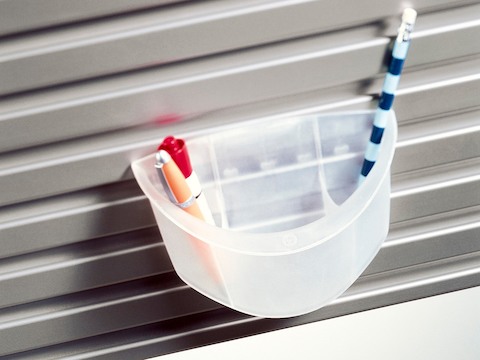 A Pencil Holder attached to a tool rail.