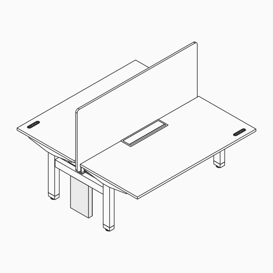 线描图：Ratio的垂直升降装置。
