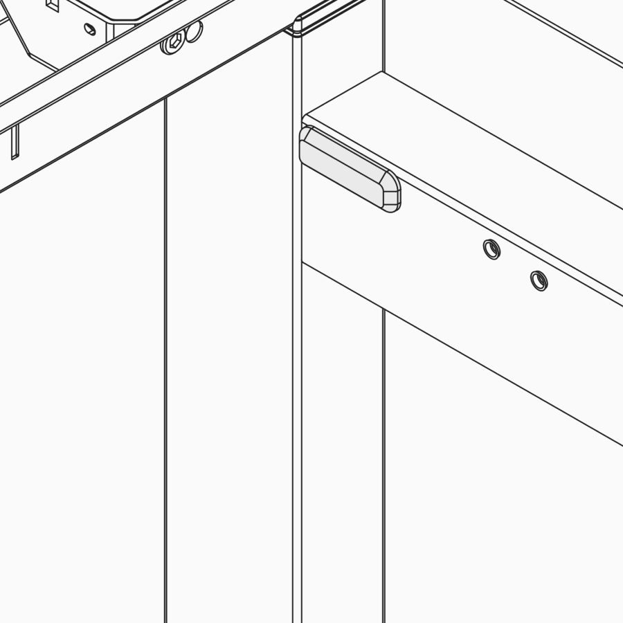 线描图：Ratio的横梁螺帽。