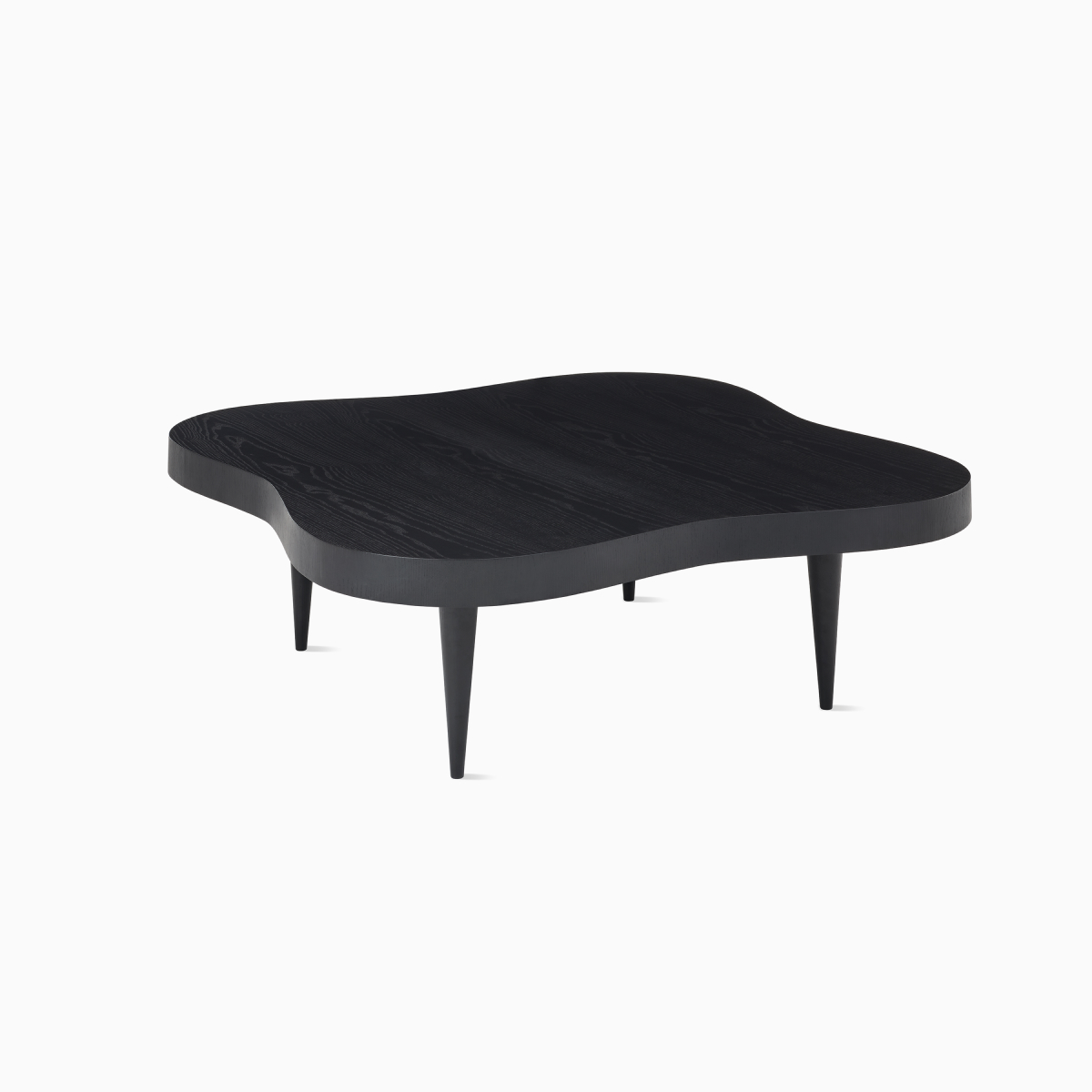 A front view of a Rohde Paldao coffee table in ebony. 
