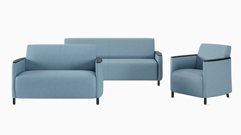 Grouping of Pamona Seating including Pamona Sofa, Pamona Flop Sofa, and Pamona Armchair.