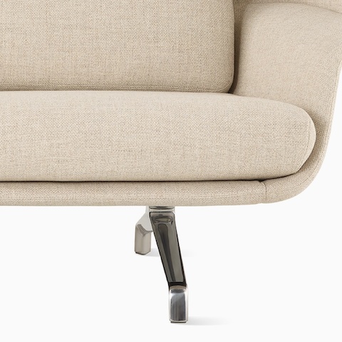 A detail of the Striad Sofa Four-Leg Base.