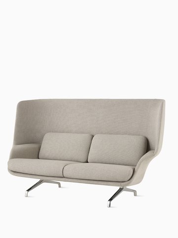A two-seat, high-back Striad Sofa, viewed from the front at an angle.