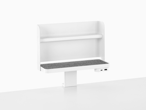 A Ubi Attached Shelf with a backdrop and USB power module.