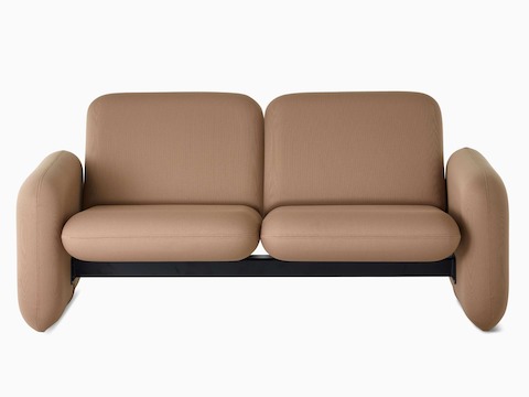 Front view of a Wilkes Modular Sofa Group 2 Seat Sofa in khaki.