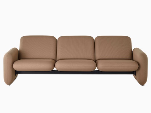 Front view of a Wilkes Modular Sofa Group 3 Seat Sofa in khaki.