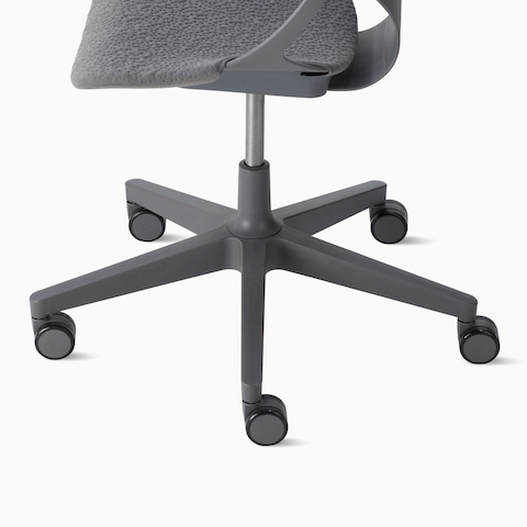 Front view of Zeph Chair's 5-star base