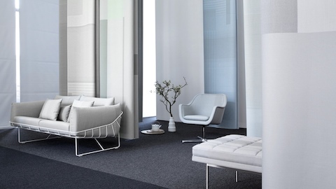 A Wireframe Sofa and a Bumper Chair. Select to read a WHY Magazine article about designers Stefan Scholten and Carole Baijings.