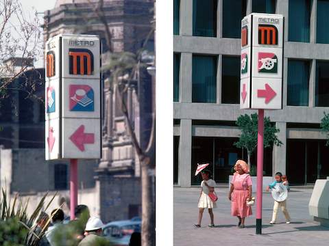 Mexico DF Metro signage.