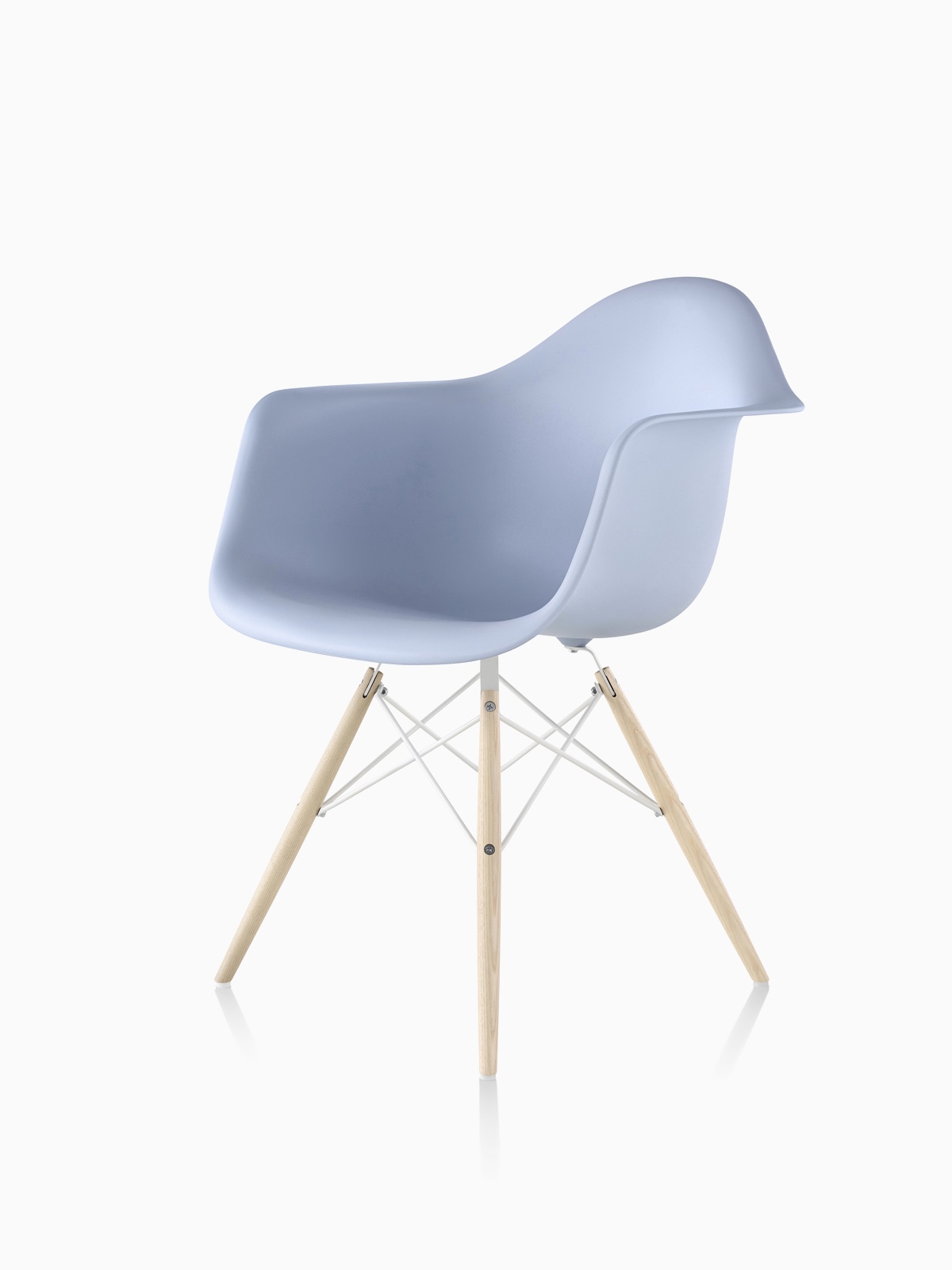 Eames Molded Plastic Armchair, Dowel Base