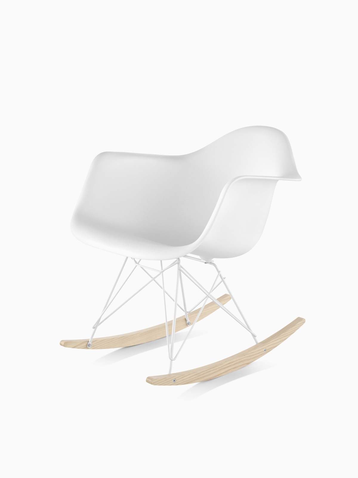 Eames Molded Plastic Armchair, Rocker Base